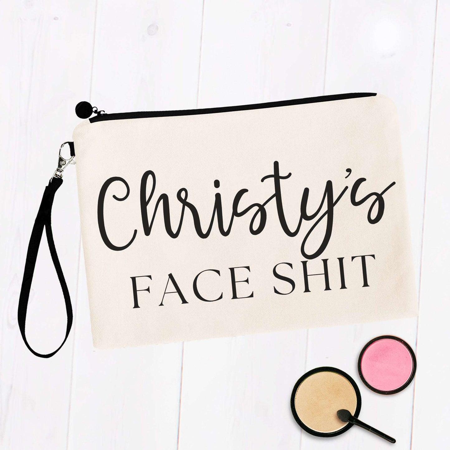 Personalized Face Shit Makeup Bag