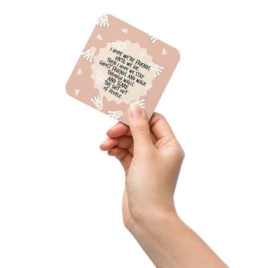 Ghost Friends Cork Coaster Add On