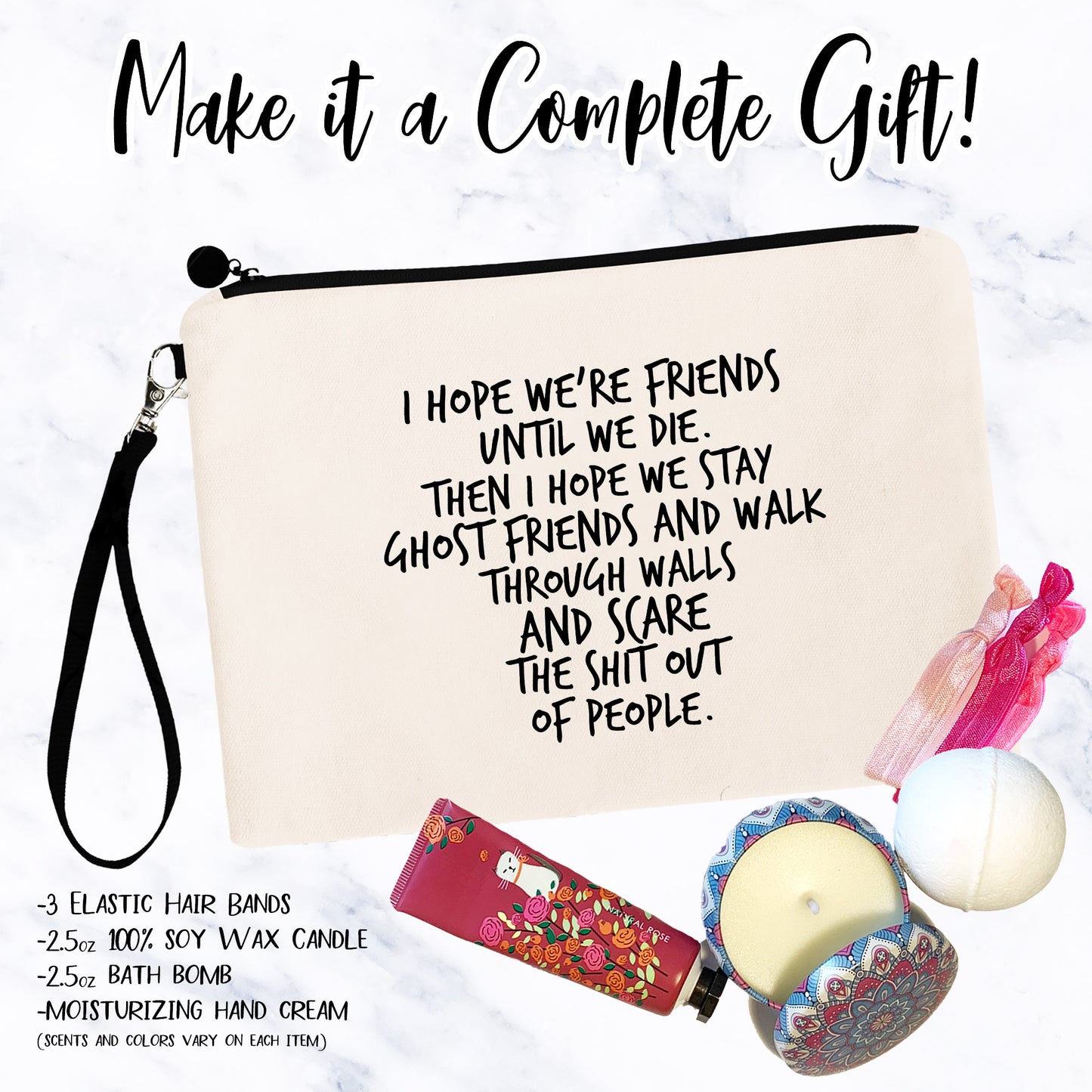 Ghost Friends V1 Best Friends Makeup Bag