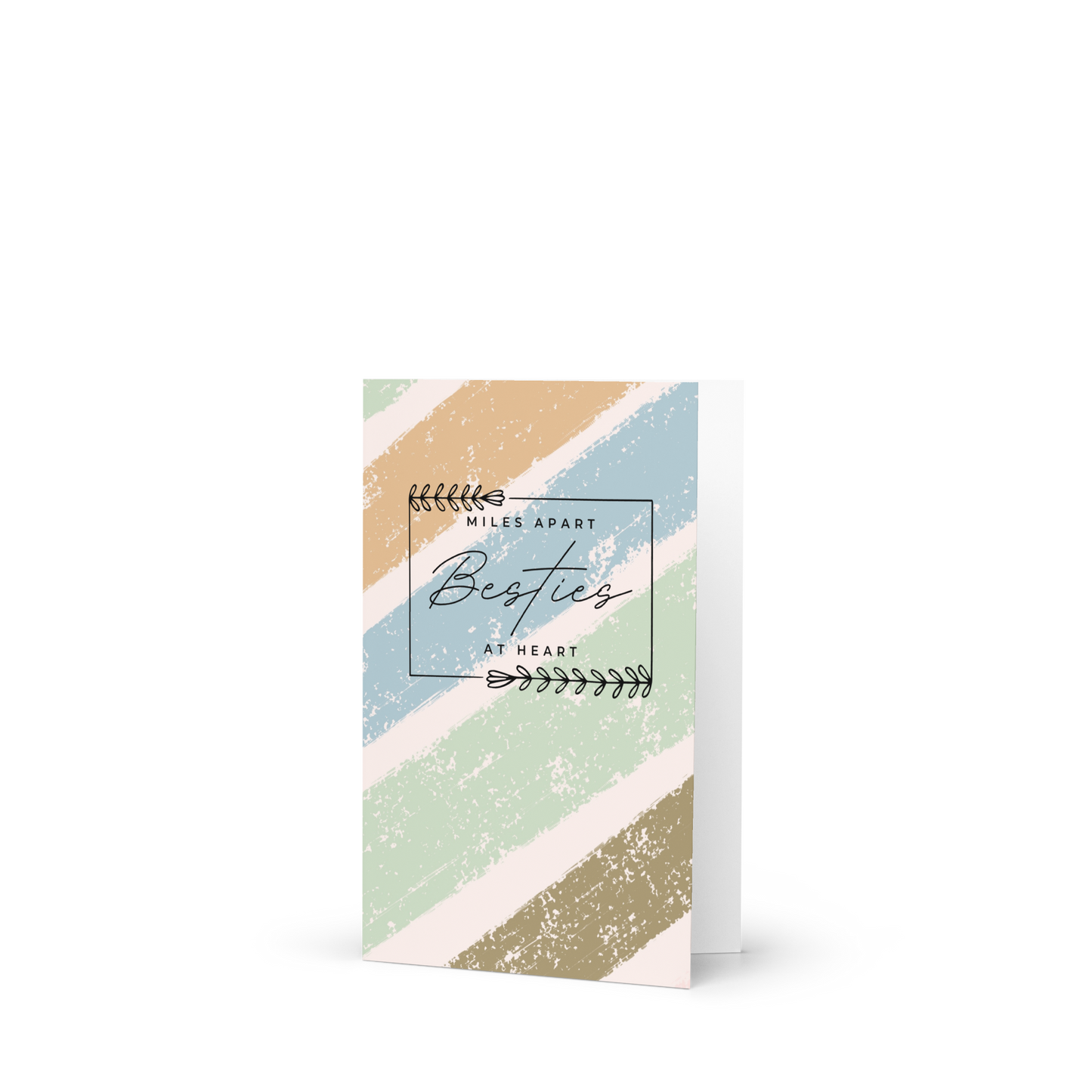 Miles Apart But Besties at Heart Greeting Card