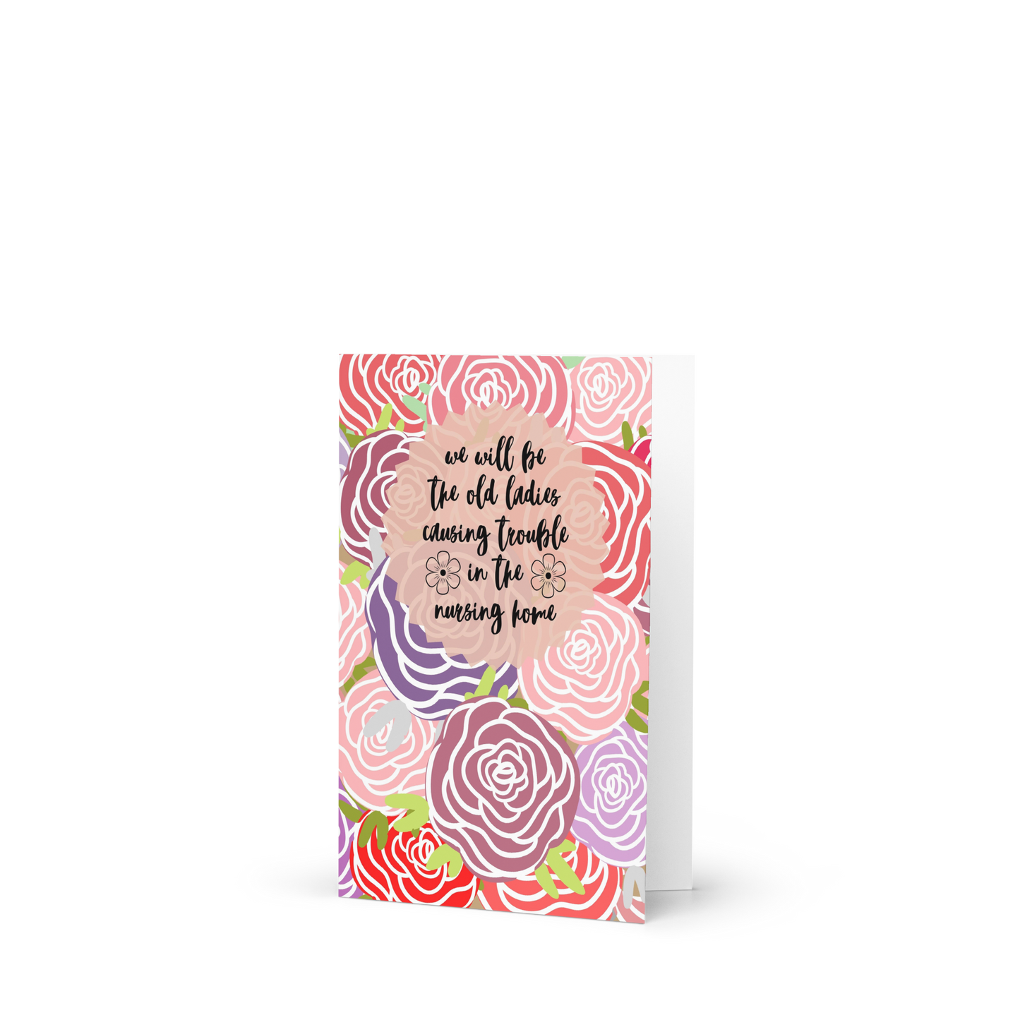 Old Ladies Causing Trouble Card