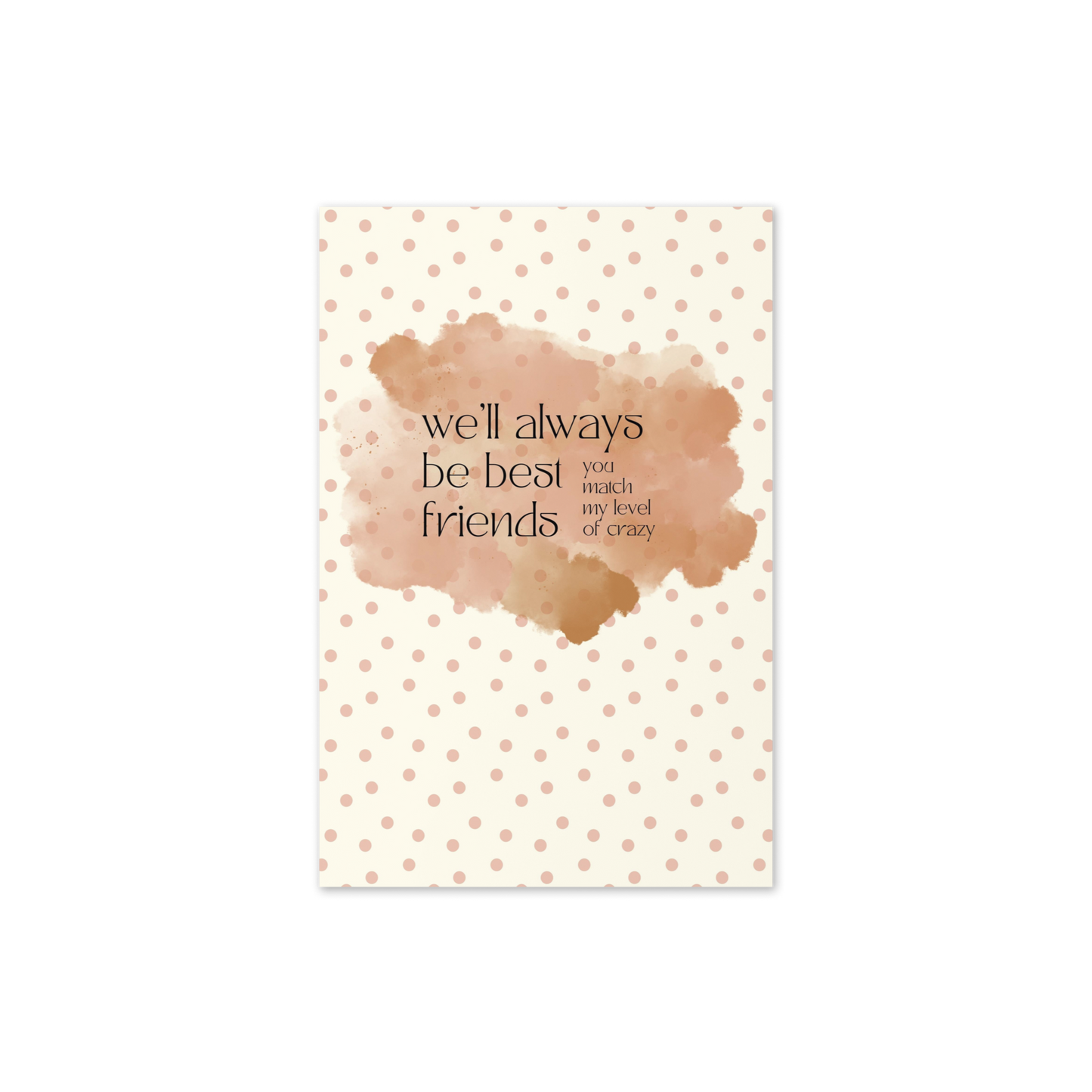 You Match My Crazy Greeting Card