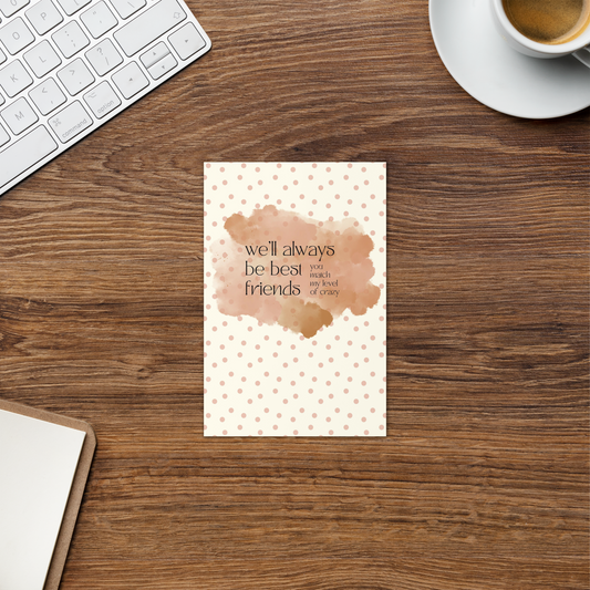 You Match My Crazy Greeting Card