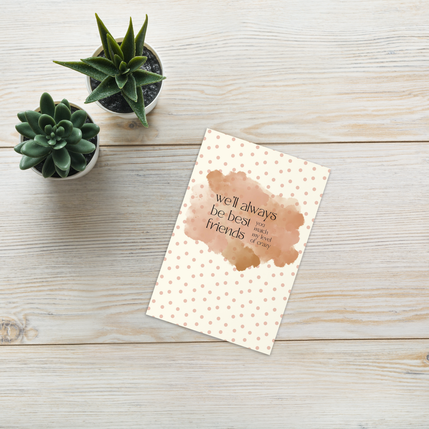 You Match My Crazy Greeting Card