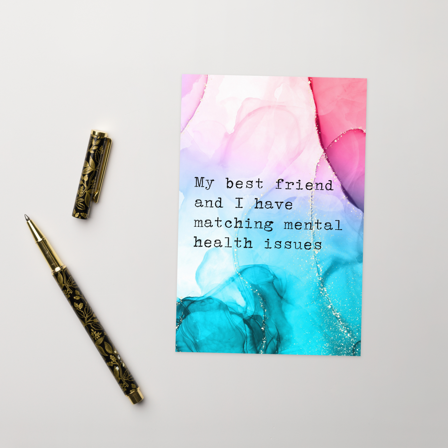 Matching Mental Health Greeting Card