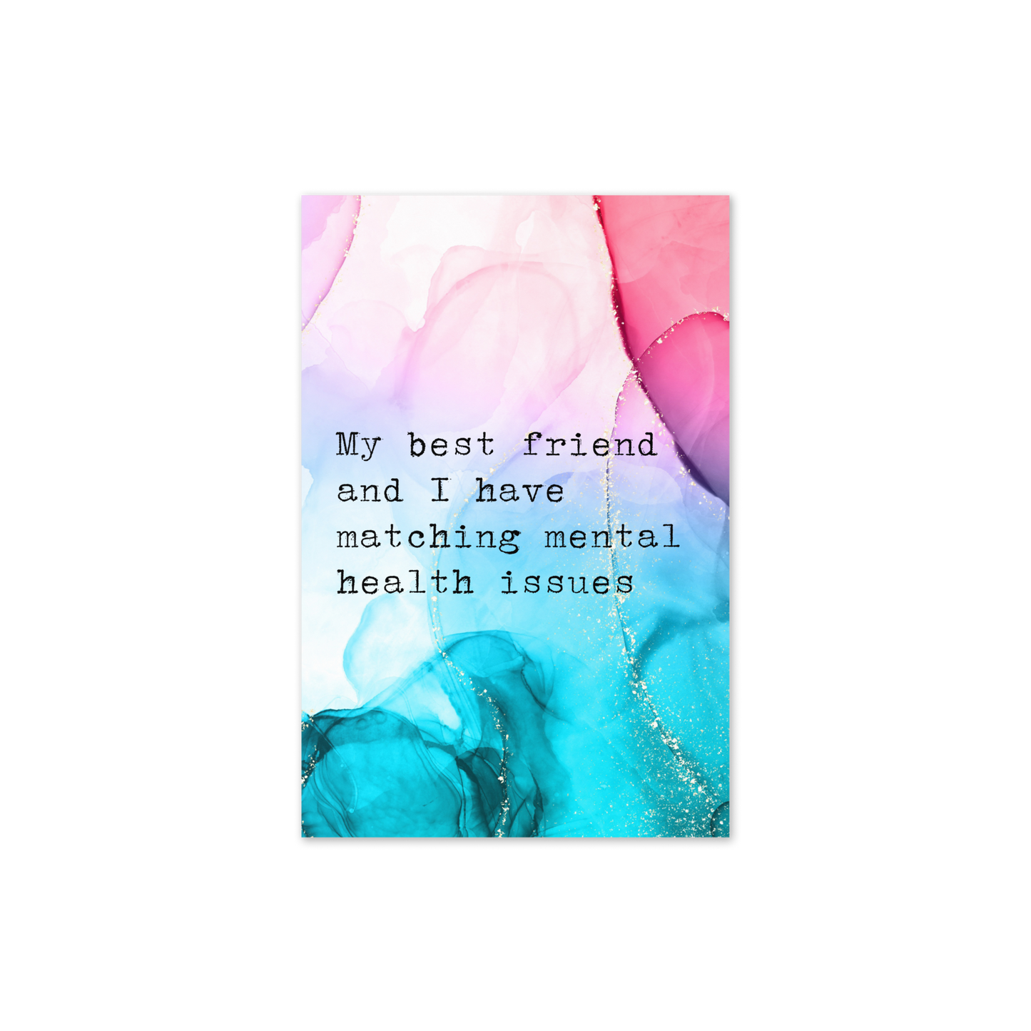 Matching Mental Health Greeting Card
