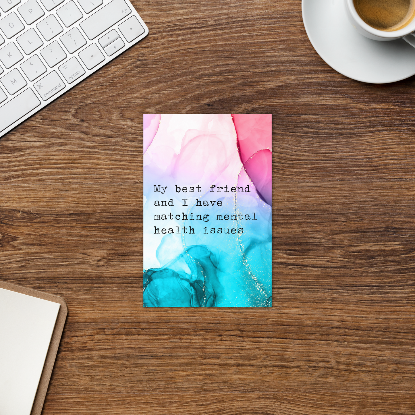 Matching Mental Health Greeting Card