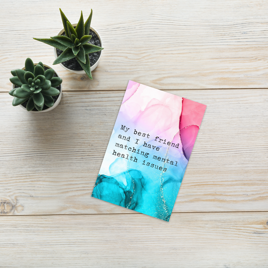 Matching Mental Health Greeting Card
