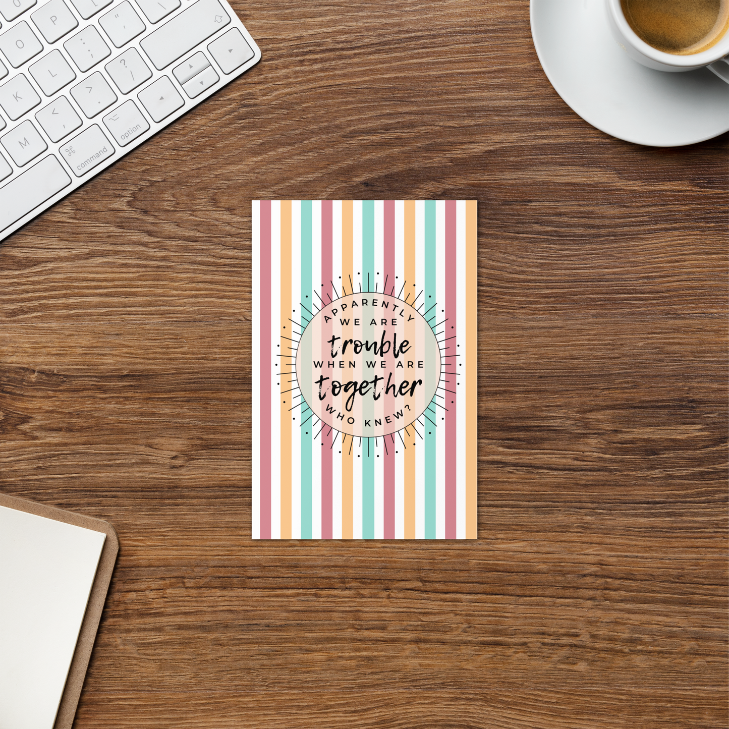 Trouble Together Greeting Card