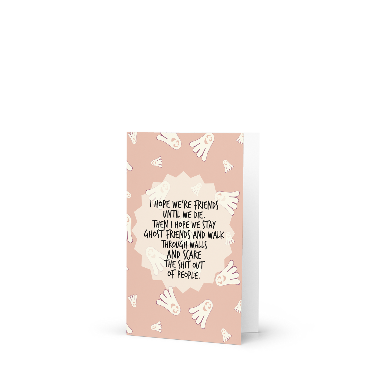 Funny Ghost Friends Greeting Card