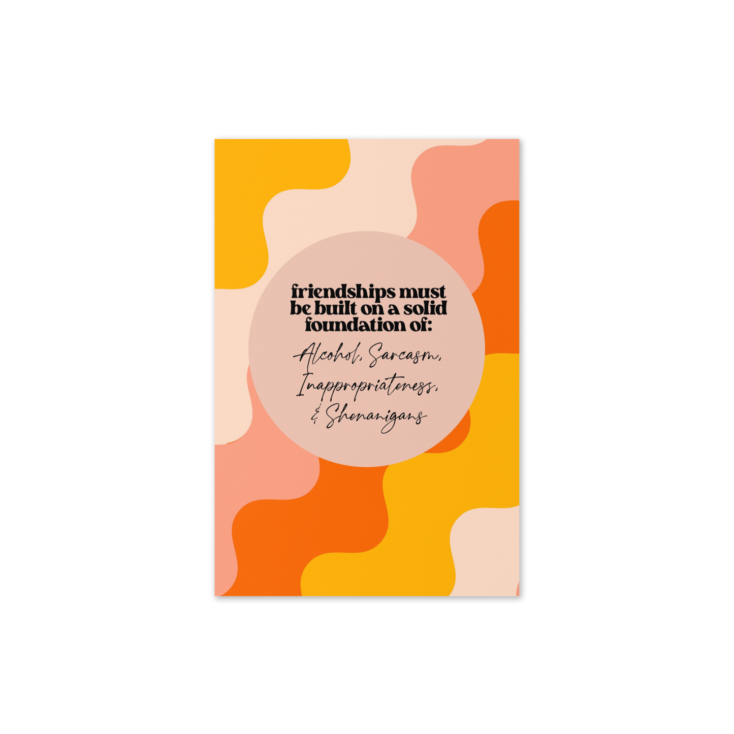 Foundations of Friendship Greeting Card