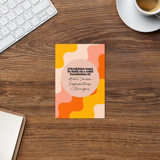 Foundations of Friendship Greeting Card