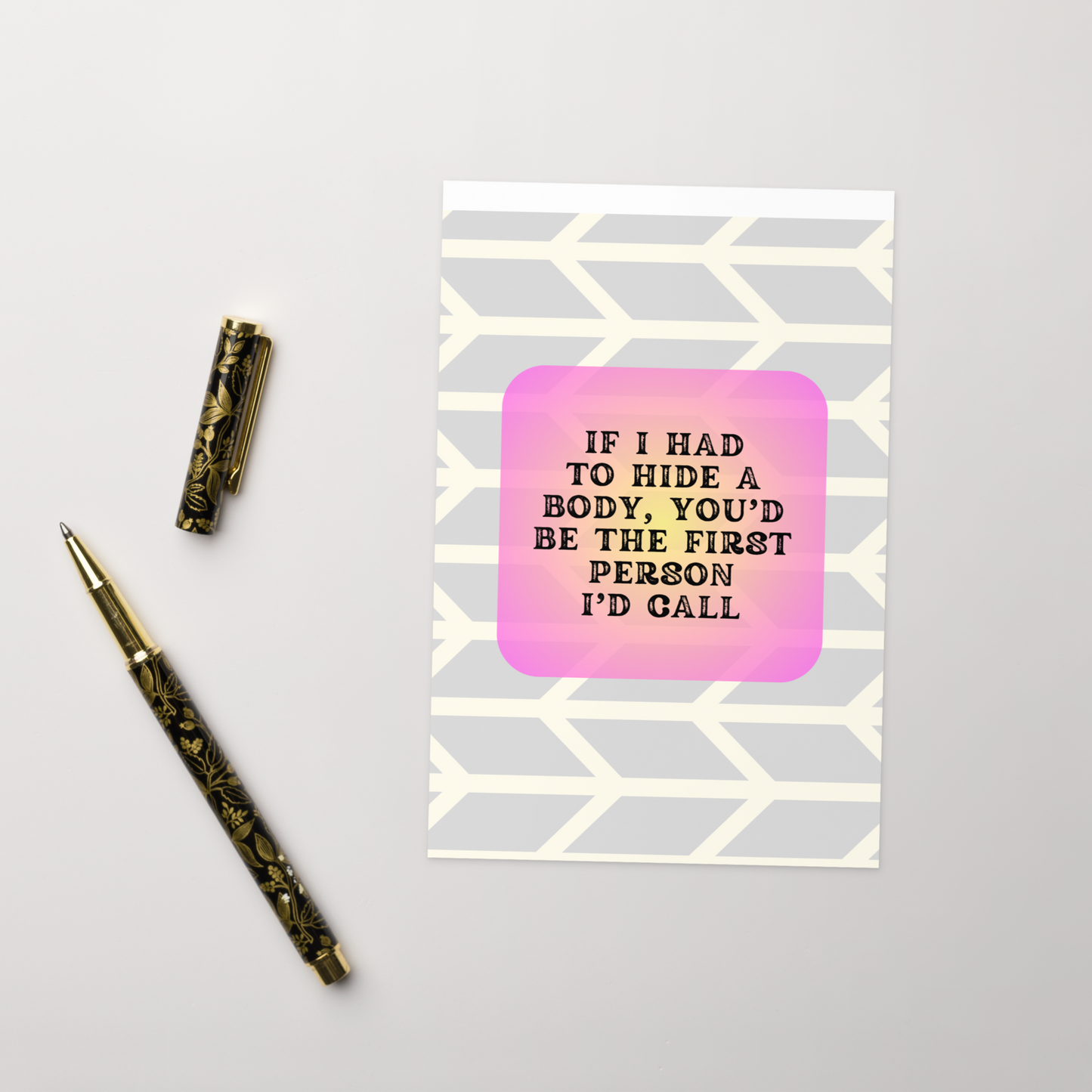 If I Had to Hide a Body Card