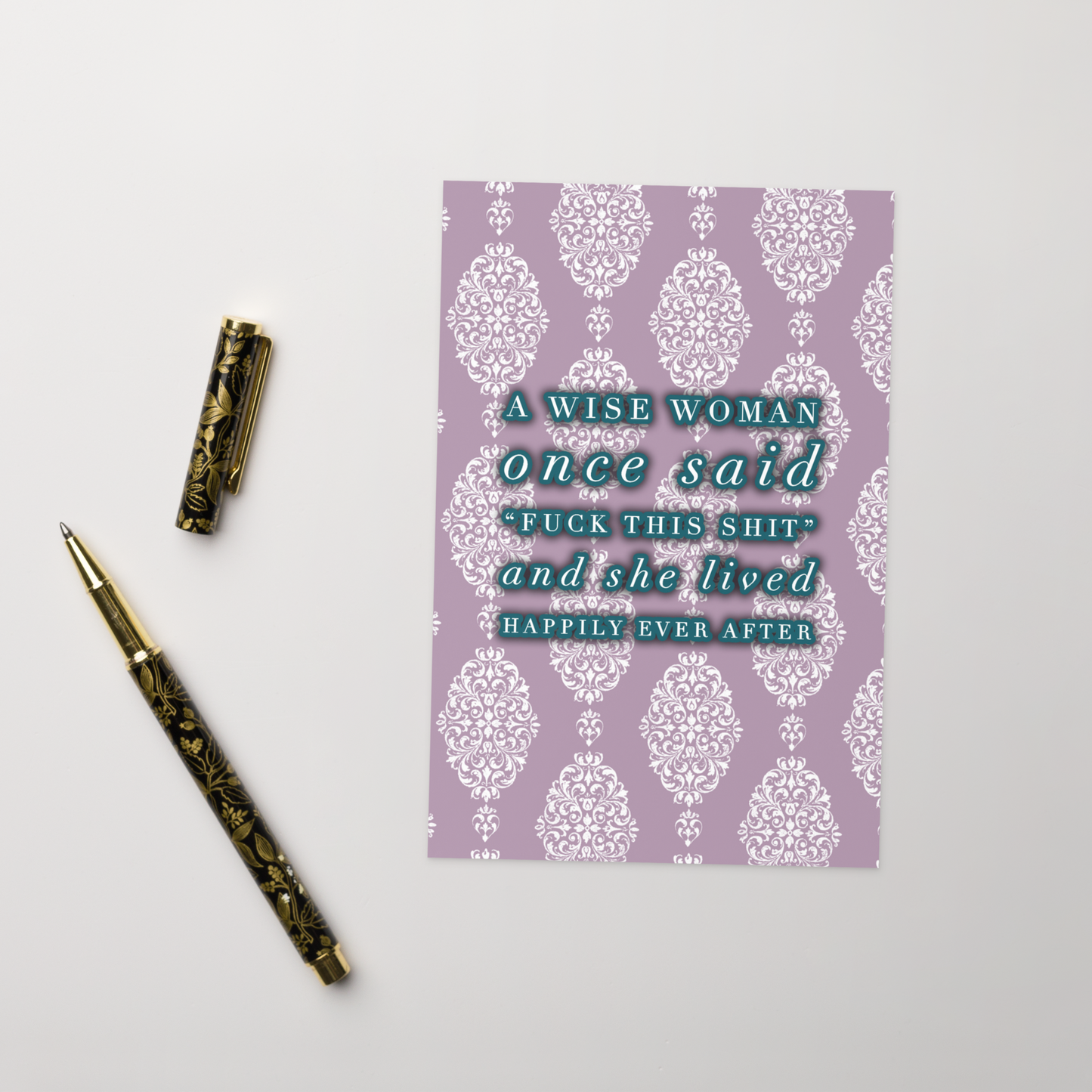 Wise Woman Said Fuck This Card