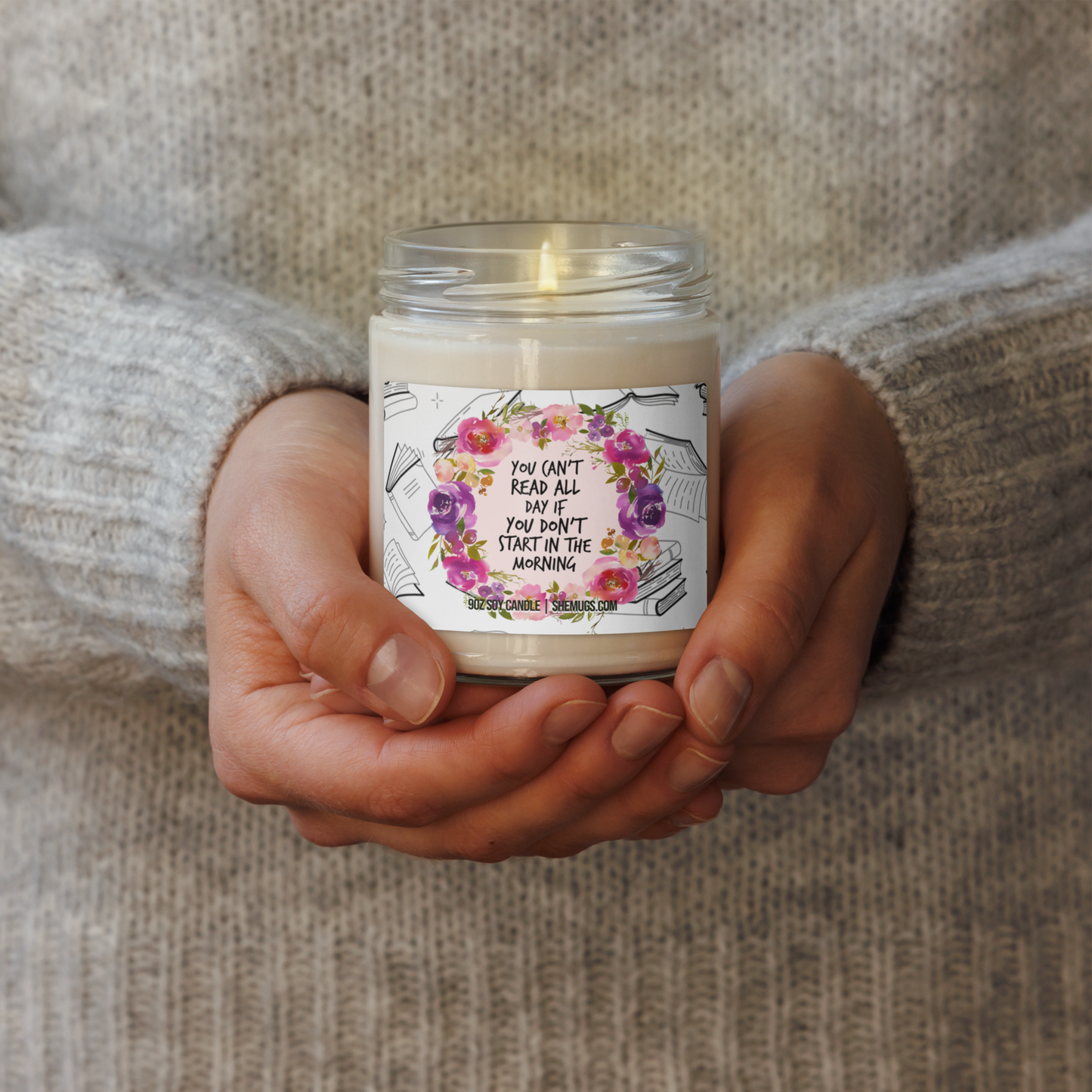 You Can't Read All Day Candle