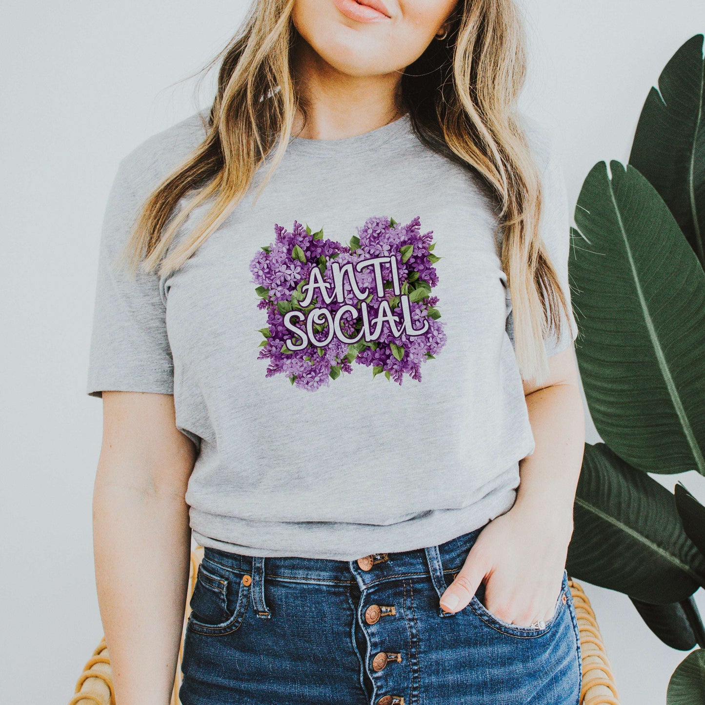 Anti Social Flowery Language Shirt