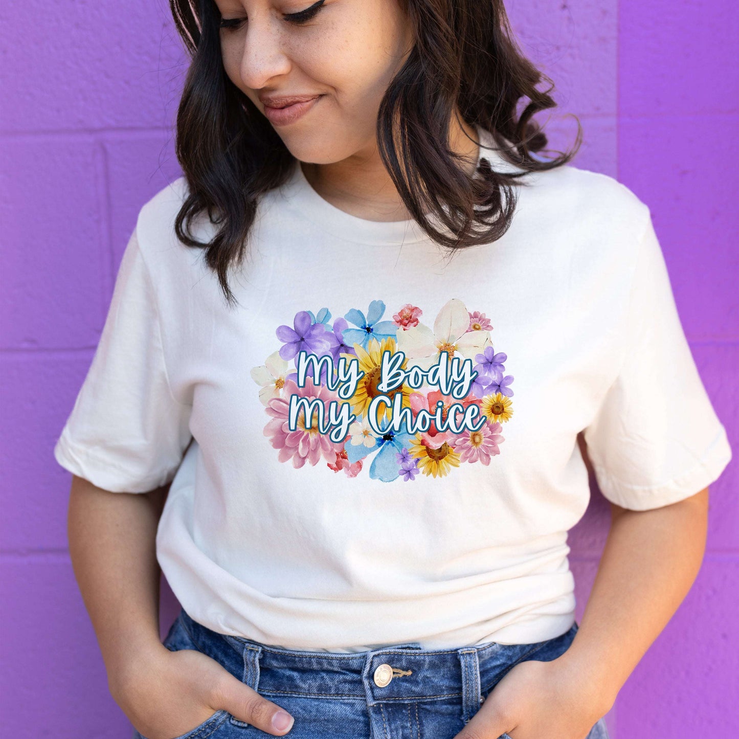 My Body My Choice Flowery Language Shirt