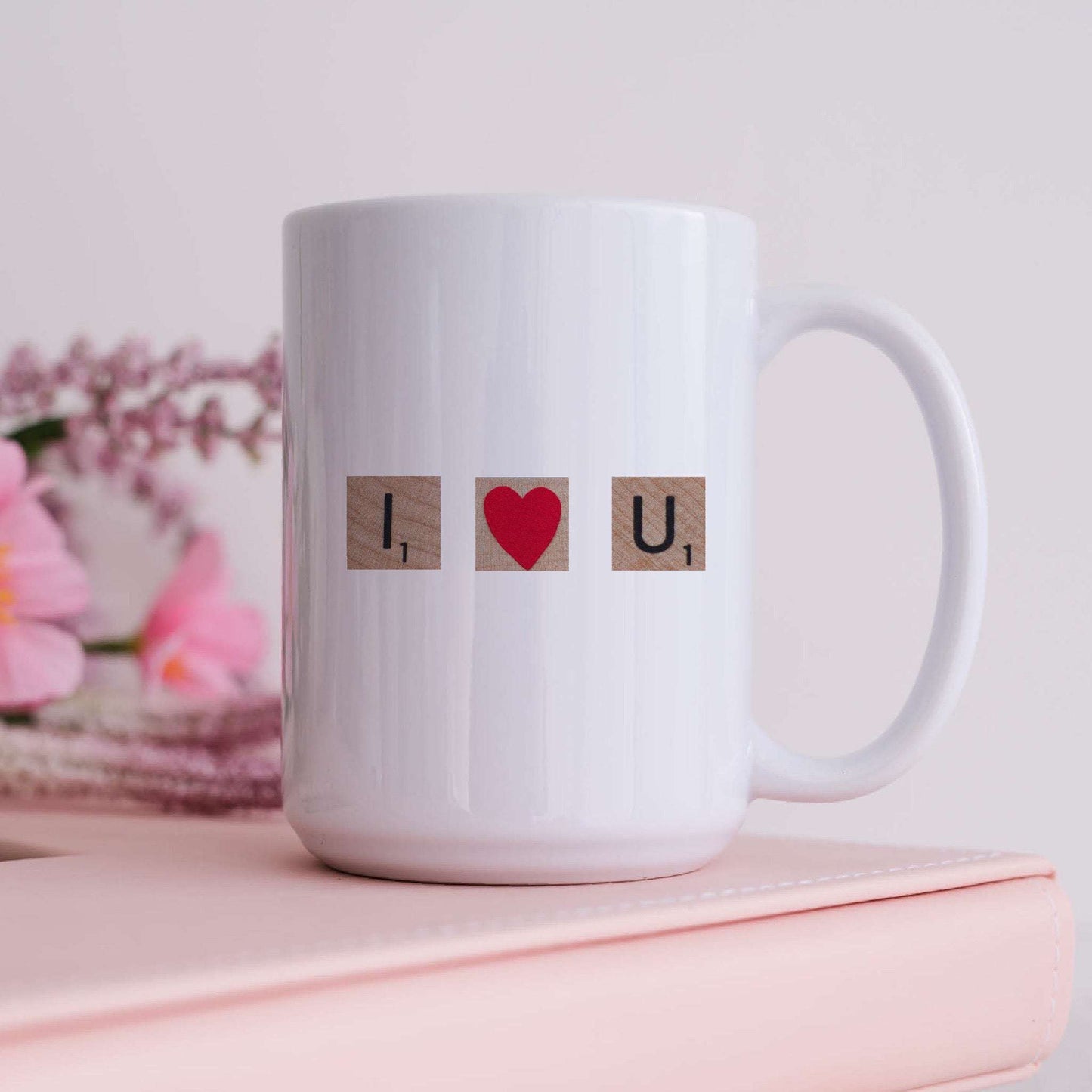 I Love You Scrabble Mug