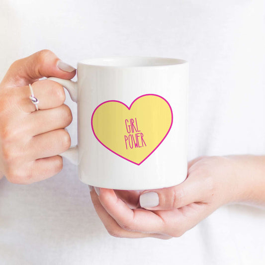 Girl Power Candy Heart Mug