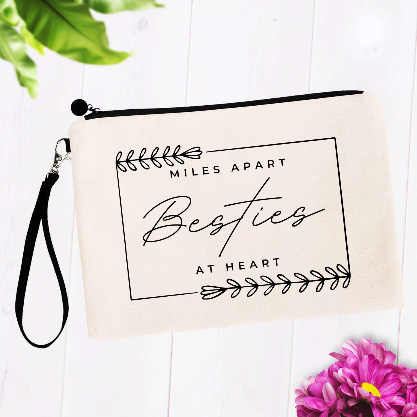 Miles Apart But Besties at Heart Bag
