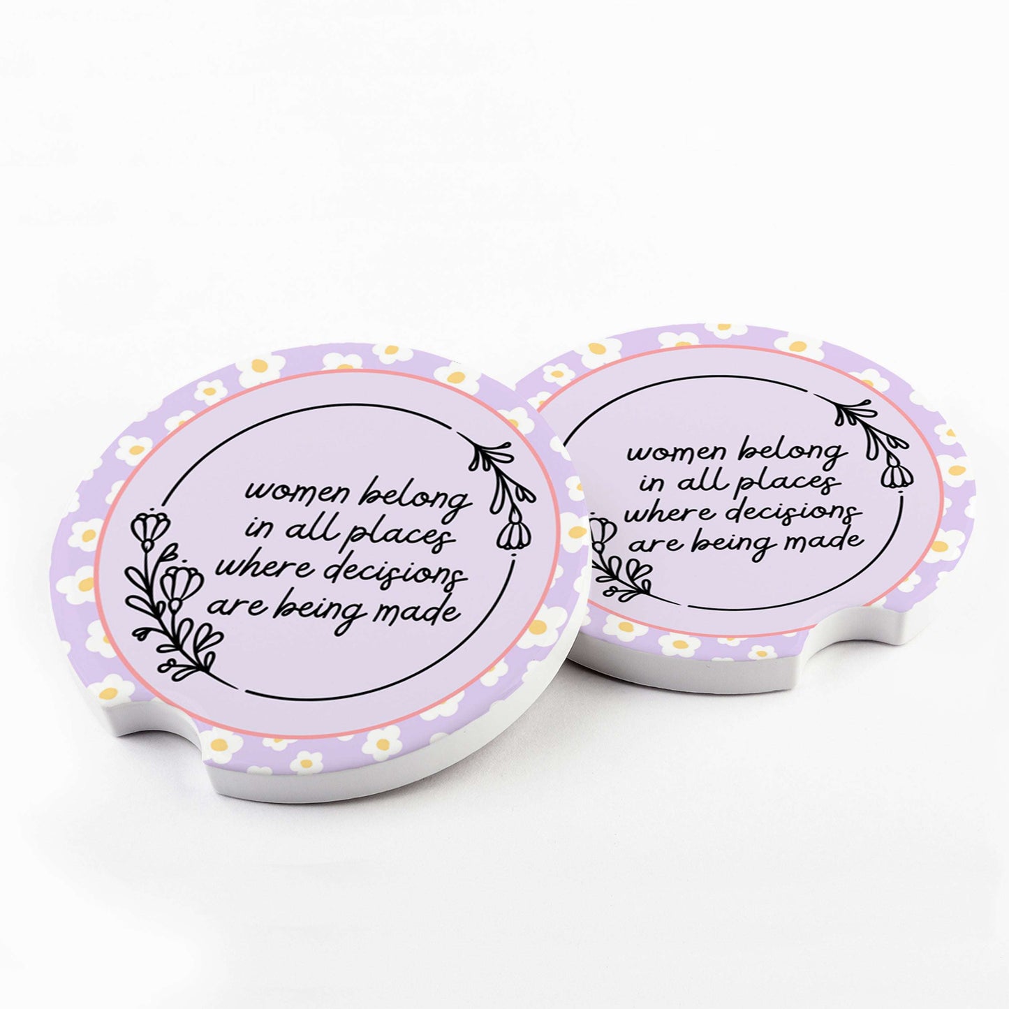 Women Belong Car Coaster