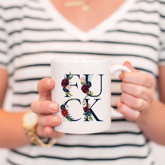 Fuck Floral Navy Blue