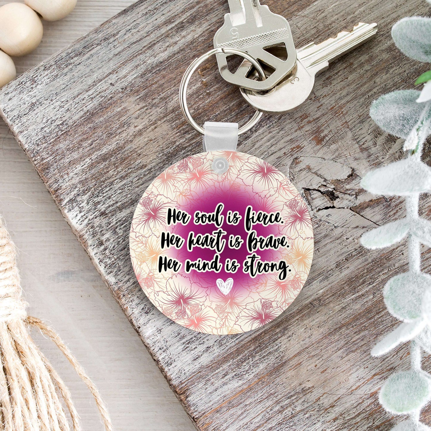 Her Soul is Fierce Keychain