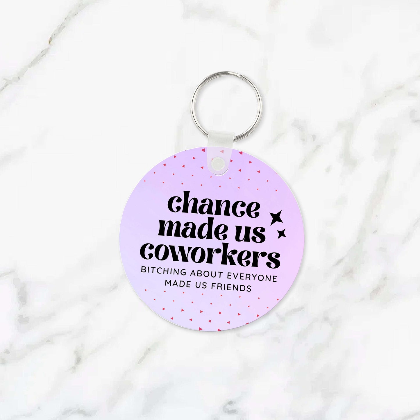 Chance Made us Coworkers Keychain