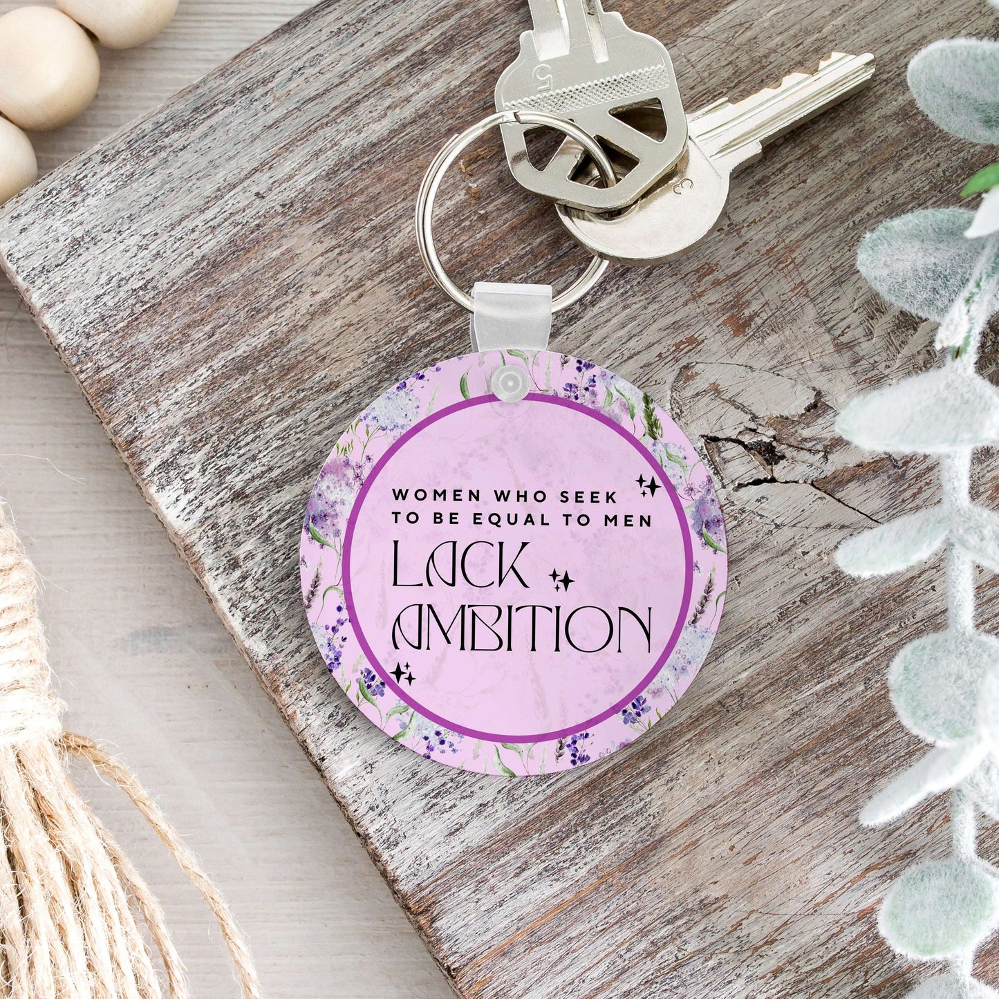 Women Equal to Men Keychain