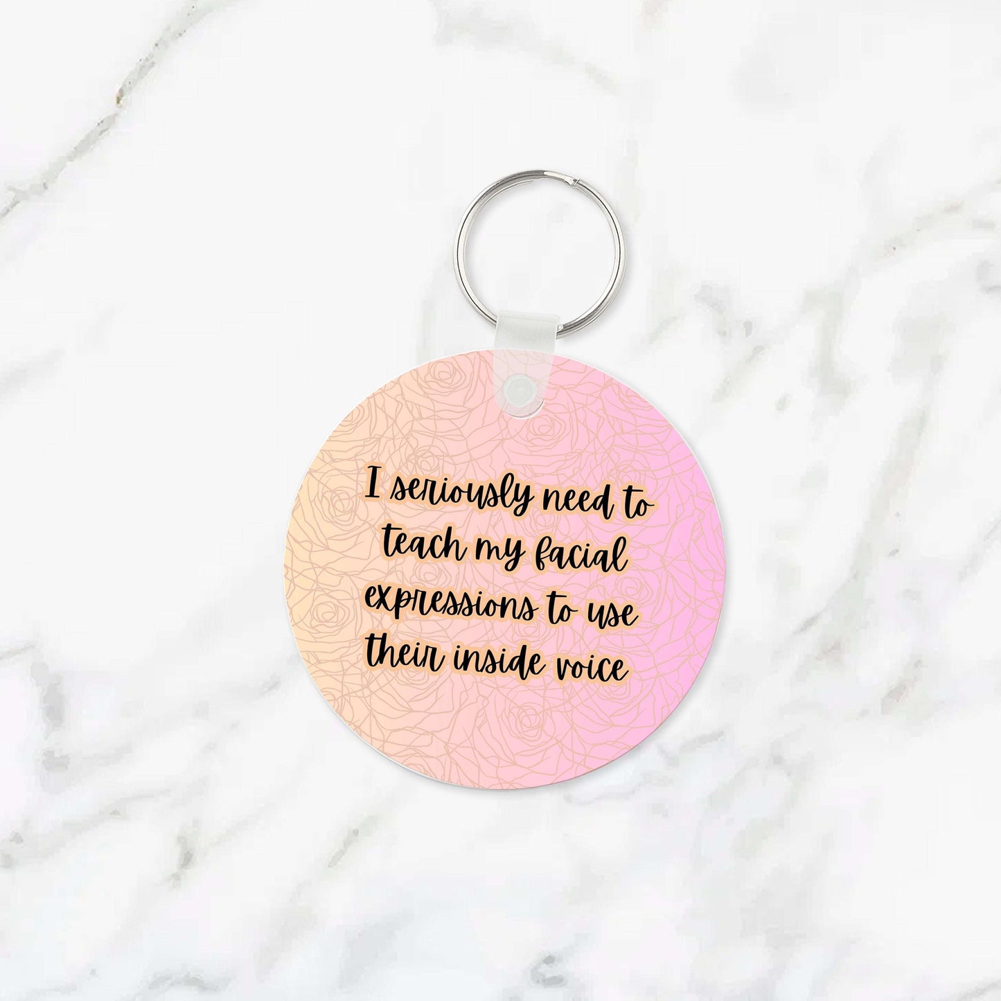 I Seriously Need to Teach My Face Keychain