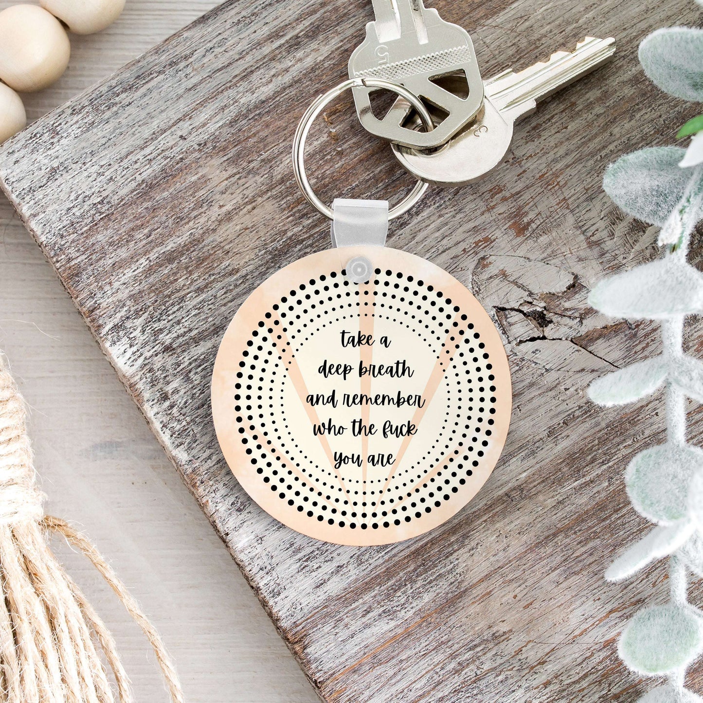 Take a Deep Breath Keychain