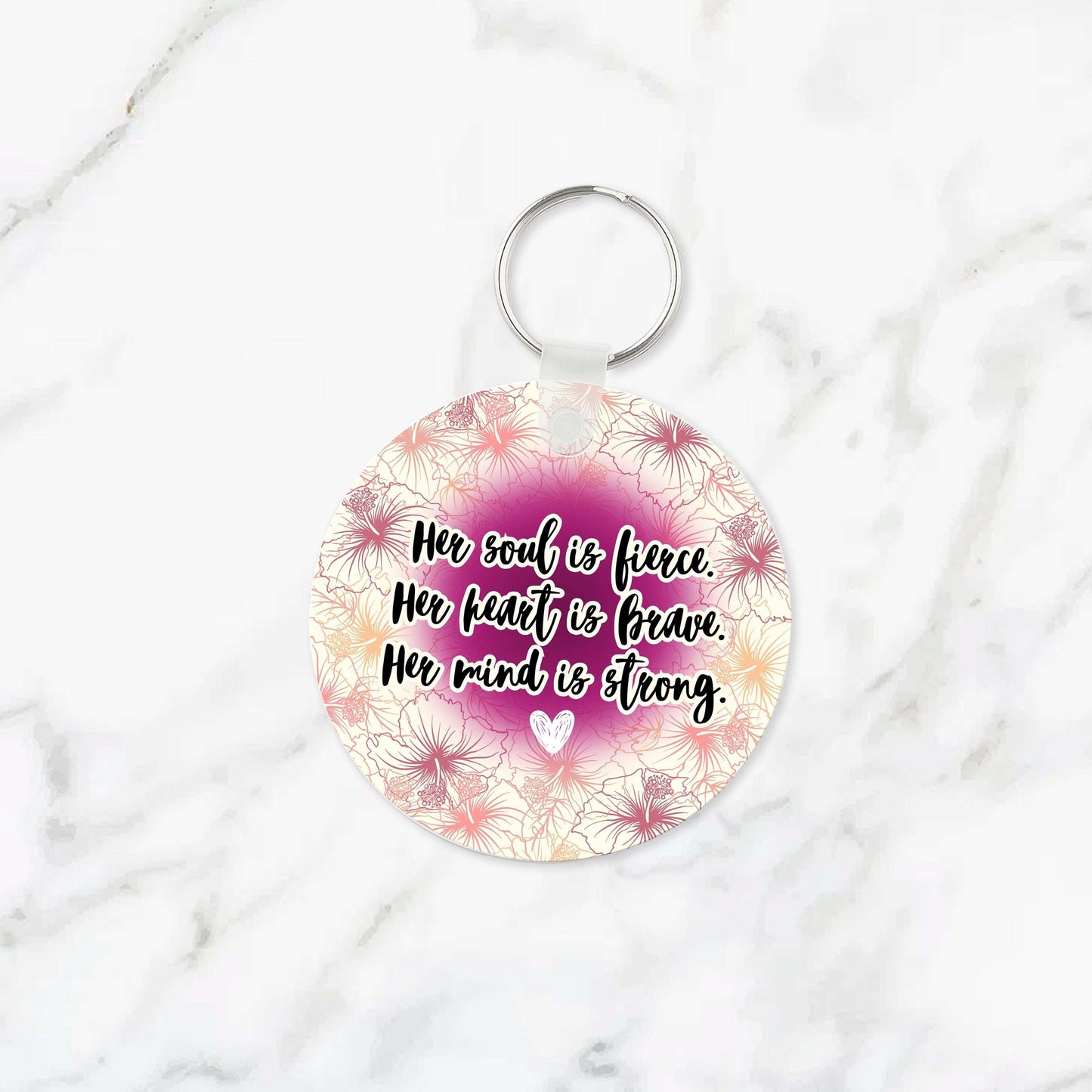 Her Soul is Fierce Keychain