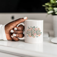 Load image into Gallery viewer, Badass Flowery Language Mug