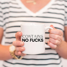 Load image into Gallery viewer, Contains No Fucks Mug