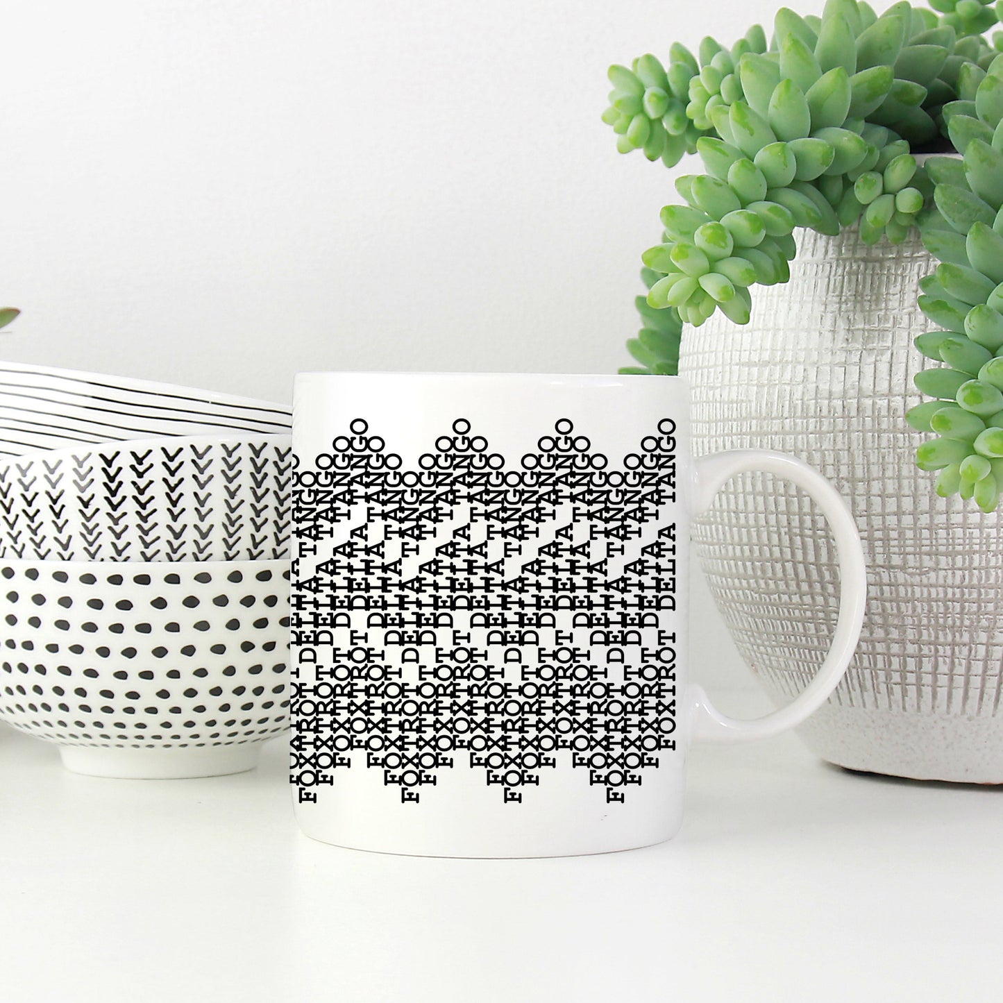 Foxtrot Delta Tango Secret Message Mug