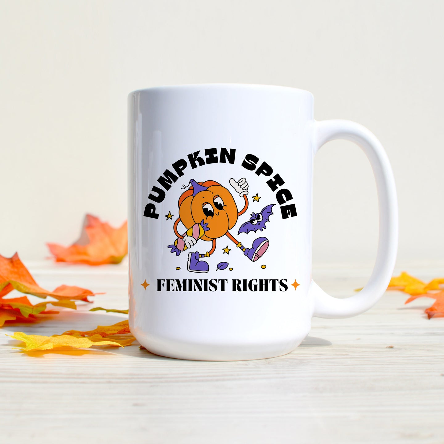 Pumpkin Spice Feminist Rights Mug