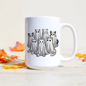 Group Ghost Cats Mug