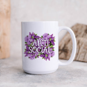 Anti Social Flowery Language Mug