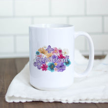 Load image into Gallery viewer, Overwhelmed Flowery Language Mug