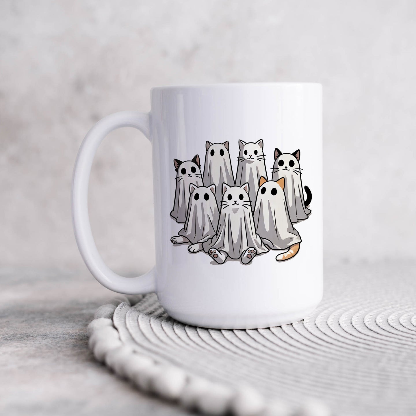 Group Ghost Cats Mug