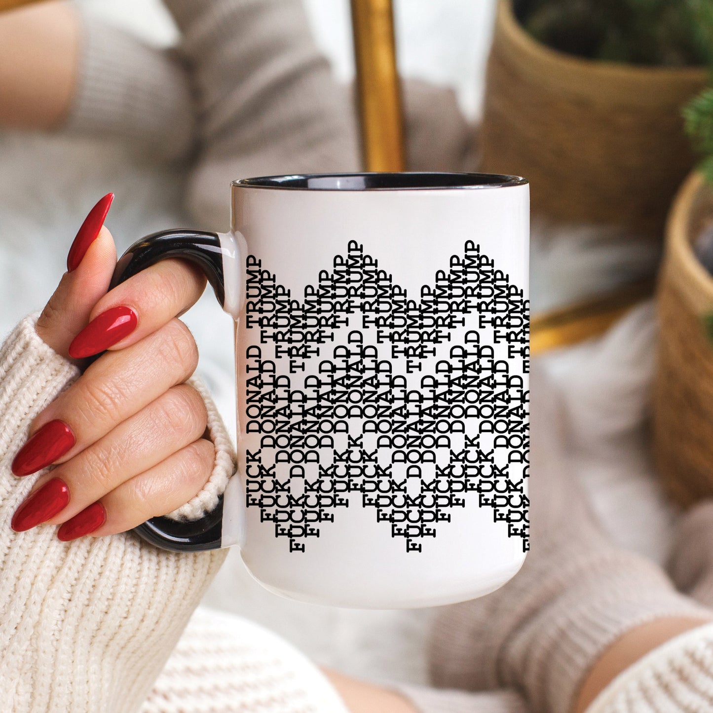 Fuck Donald Trump Secret Message Mug
