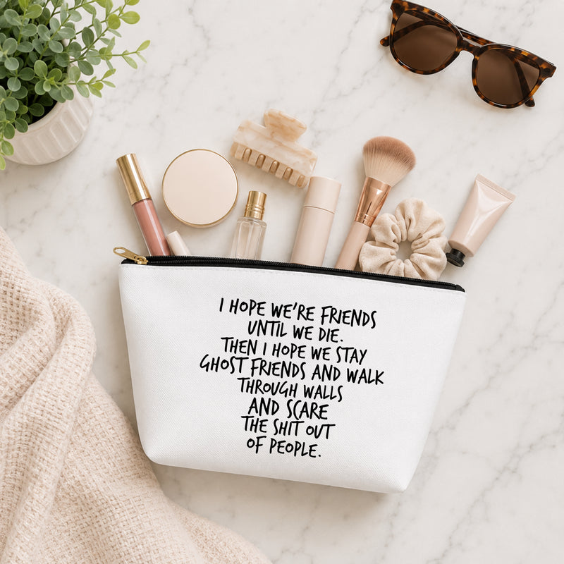 Ghost Friends Best Friends Makeup Bag