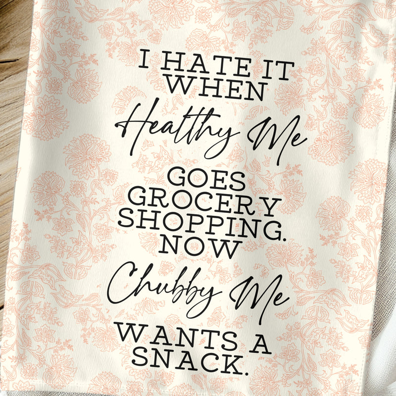 Healthy Me vs Snack Me Towel