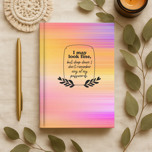 I Don't Remember My Passwords Journal