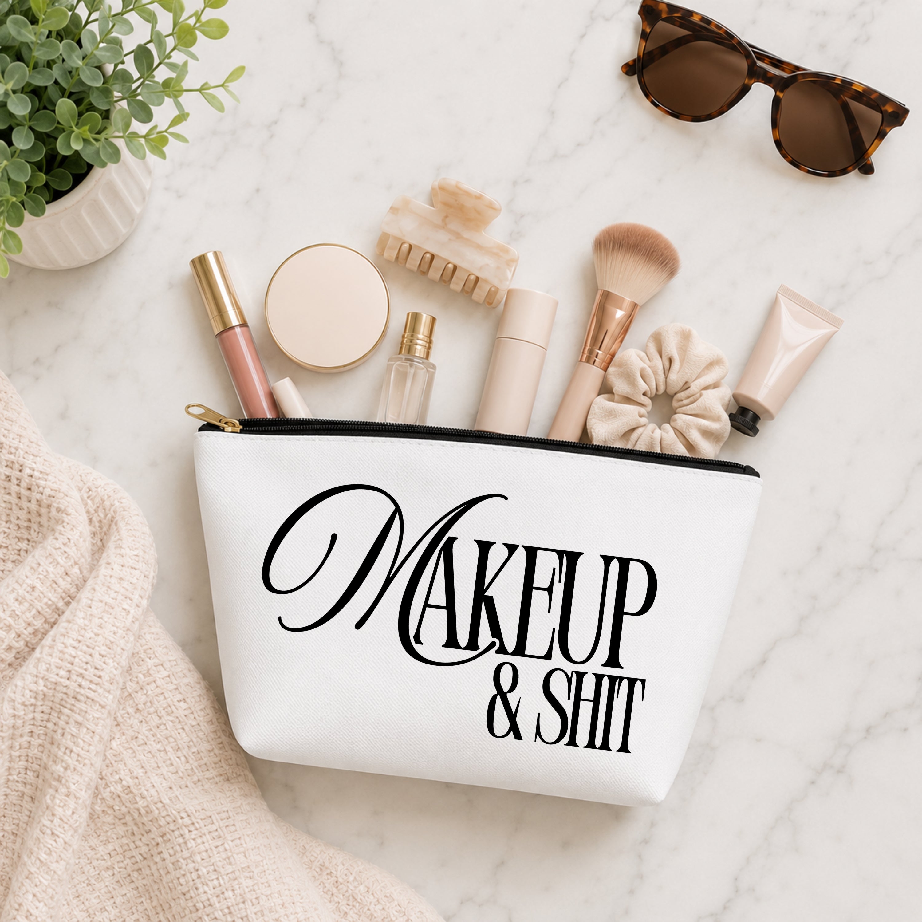 Makeup & Shit Cosmetic Bag