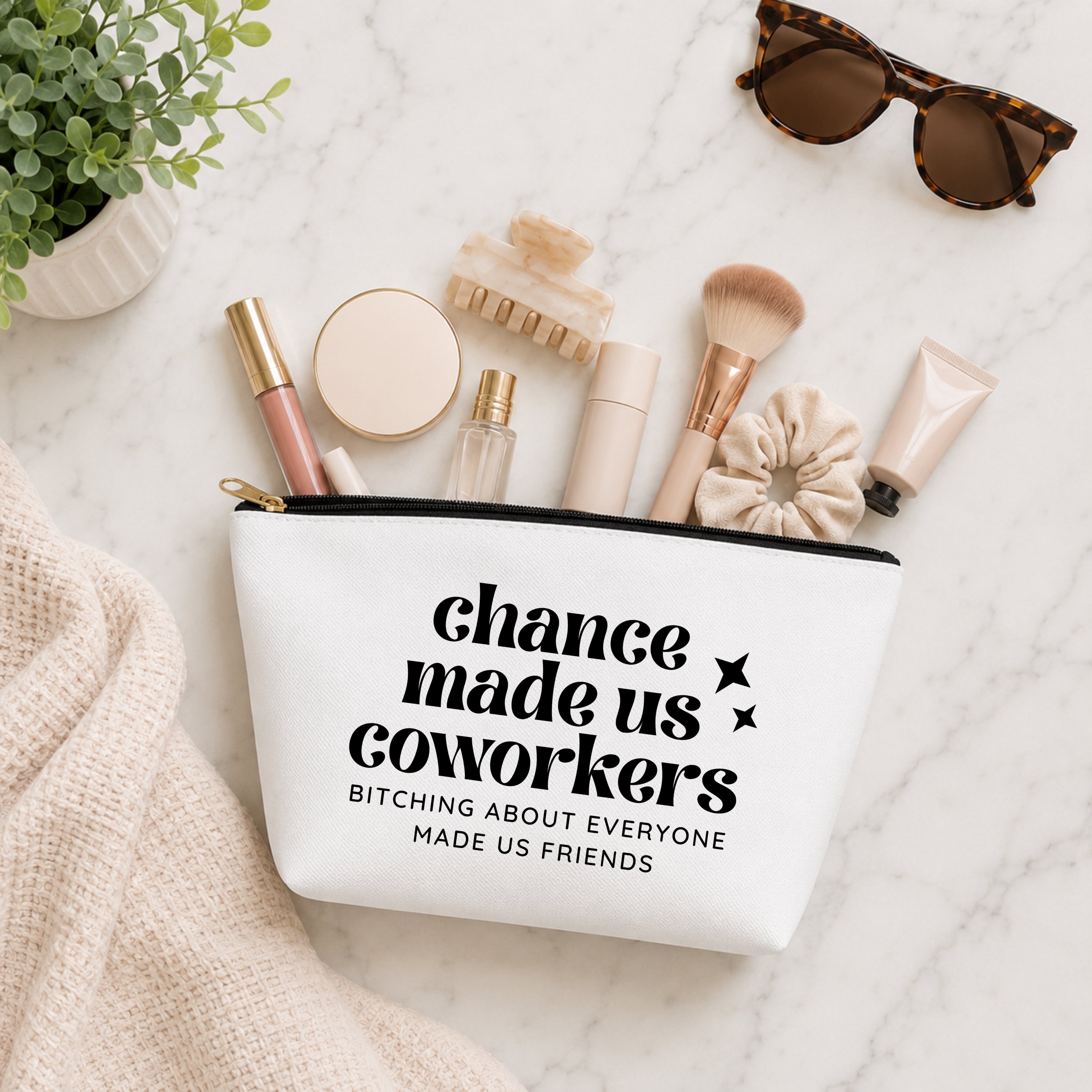Chance Made Us Coworkers Cosmetic Bag