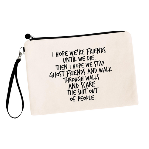 Ghost Friends Best Friends Makeup Bag