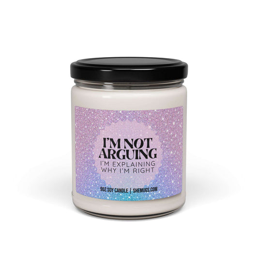I'm Not Arguing Funny Candle