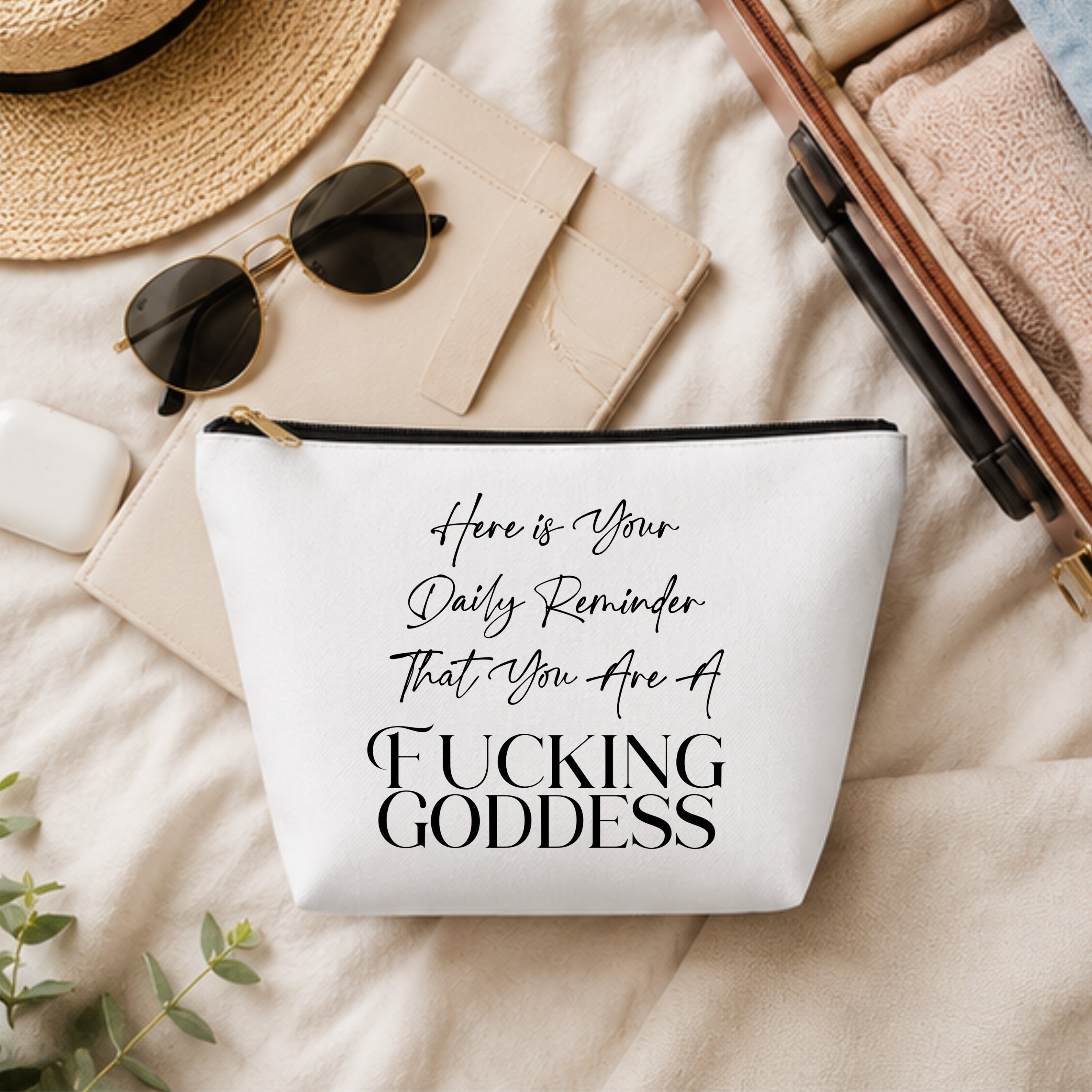 Daily Goddess Reminder Cosmetic Bag