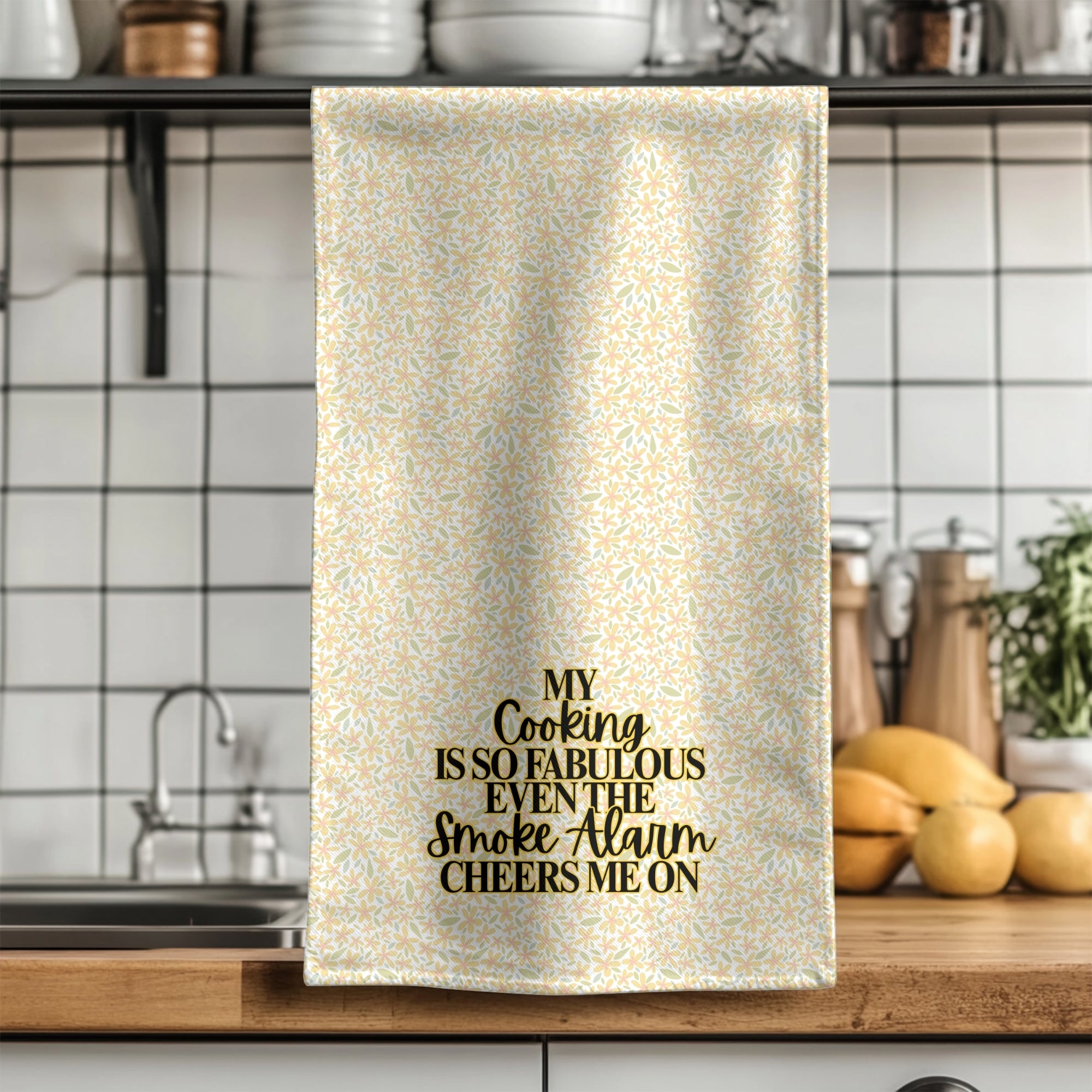 Smoke Alarm Cheers Me On Towel